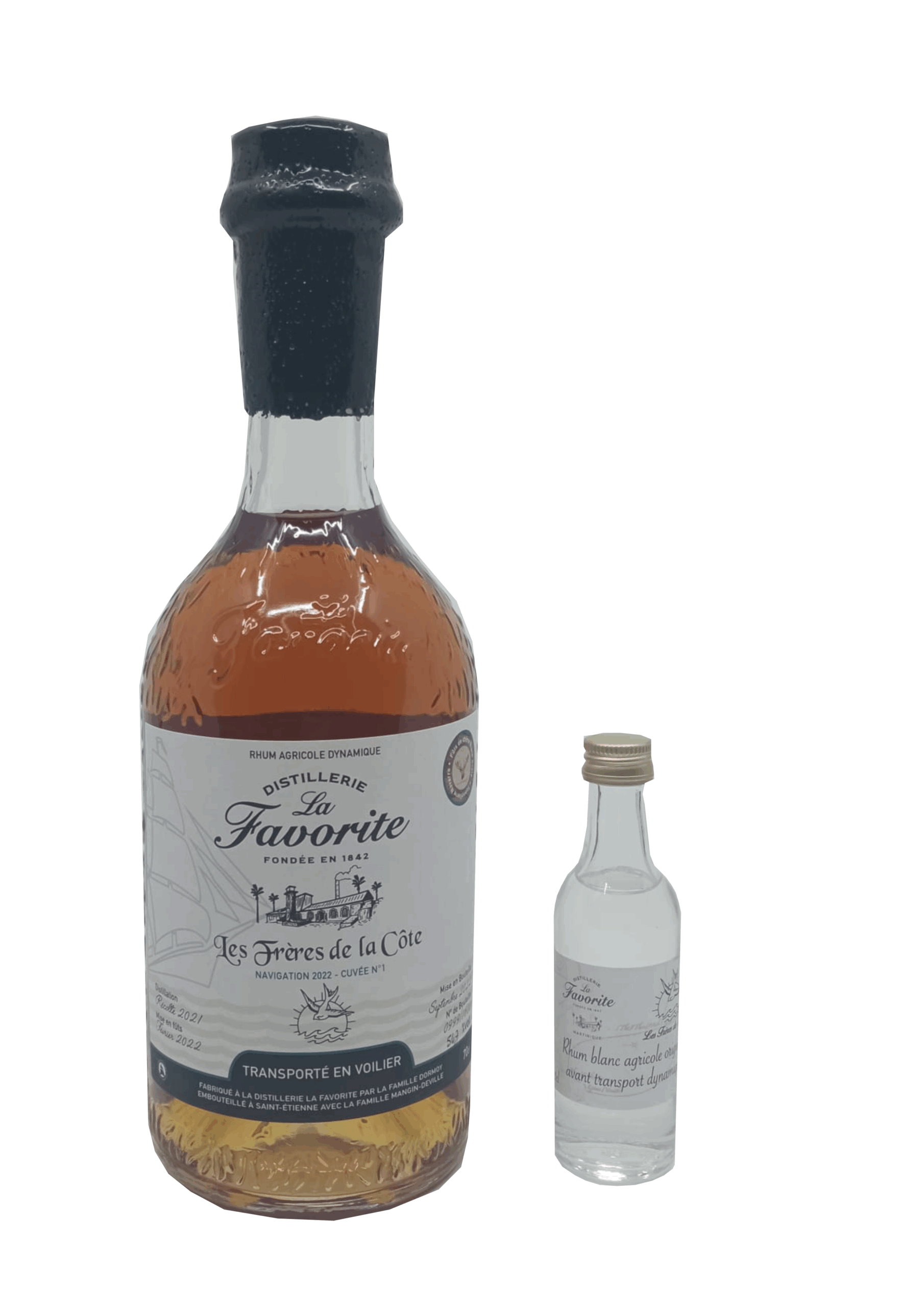 RHUM LA FAVORITE - NAVIGATION 2022 CUVÉE N°1 - RHUM AGRICOLE - Elevage dynamique en fût "BLACK SCALE"