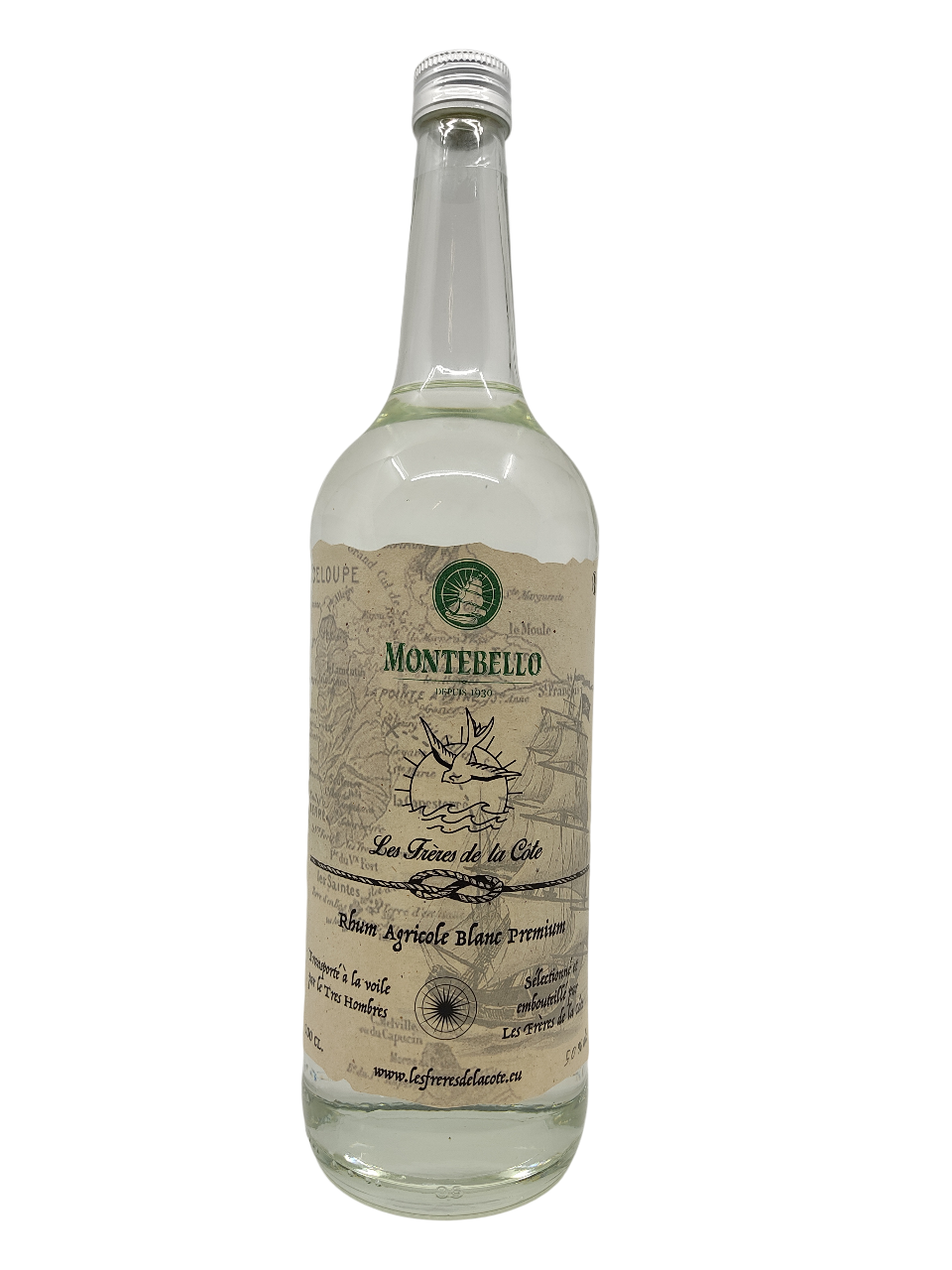 RHUM AGRICOLE BLANC - Sélection FDLC - Montebello - 50% - 100cl