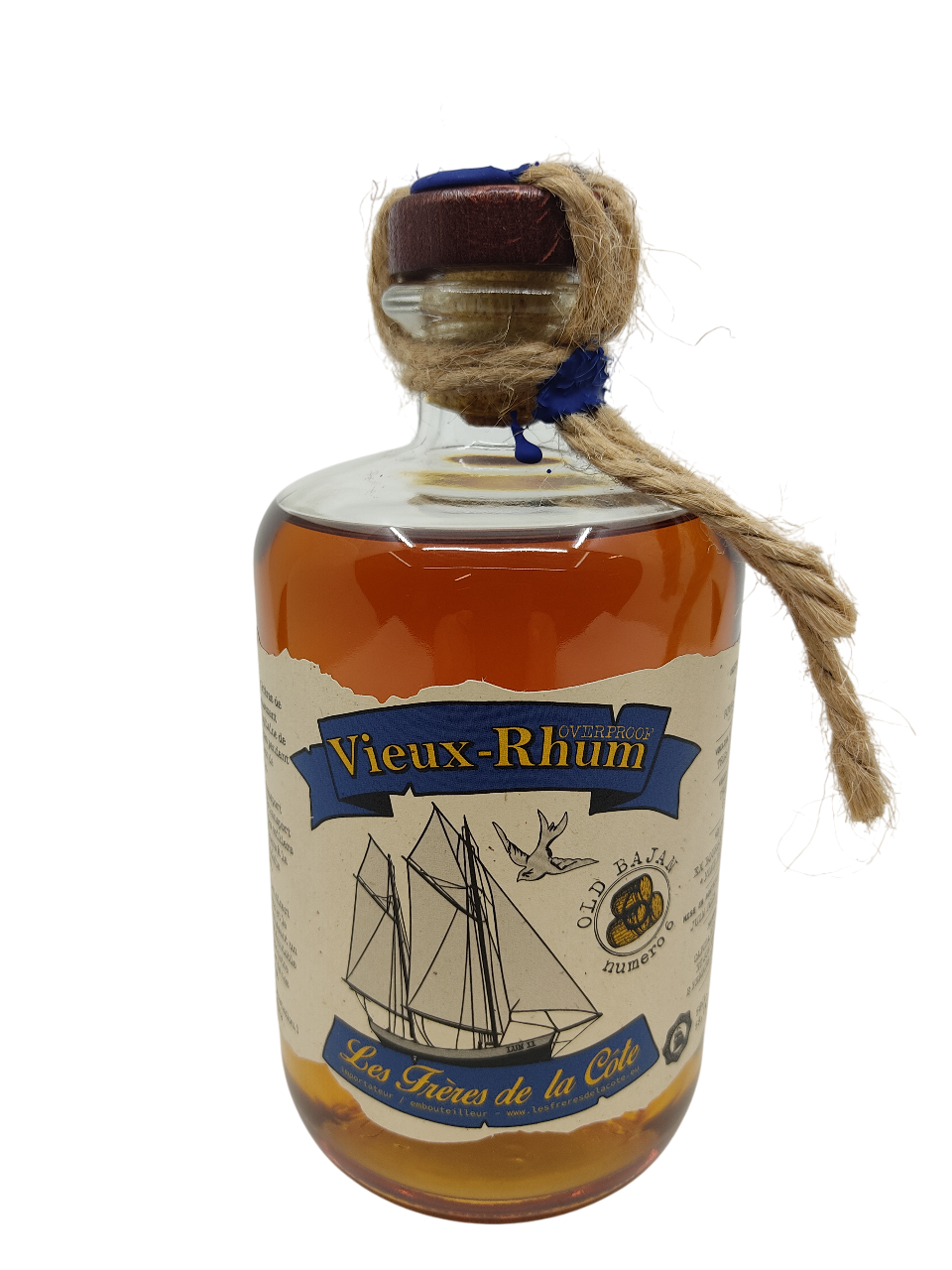 VIEUX RHUM FDLC OLD BAJAN (Foursquare) - 8 ans - affinage Fine de Meursault - 50cl - 59,1%